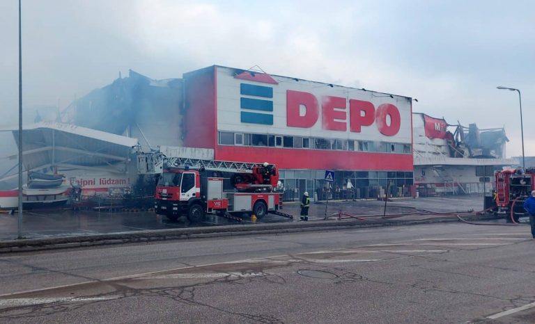 Depo получил крупнейшую в Латвии компенсацию за сгоревший магазин в Резекне