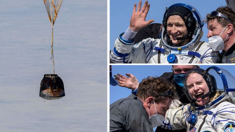 ФОТО: «Союз МС-17» с космонавтами вернулся на Землю