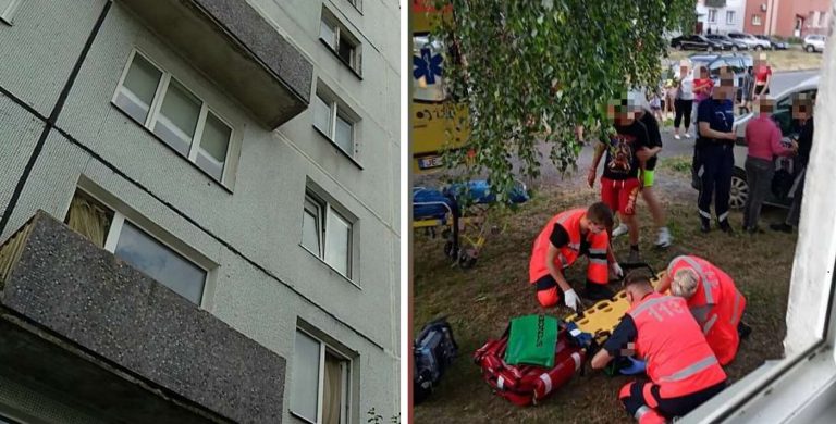 В Лиепае трехлетний малыш выпал из окна пятого этажа (ВИДЕО)