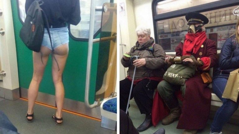 Законодатели очень странной моды из российского метро