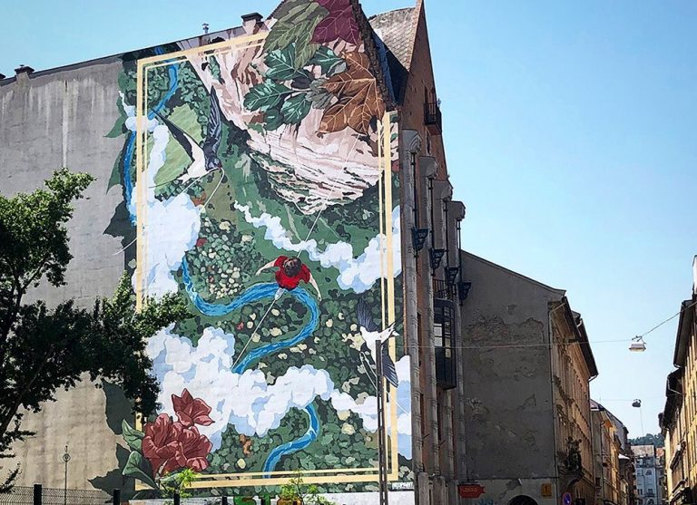 В Будапеште нарисовали муралы для очищения воздуха