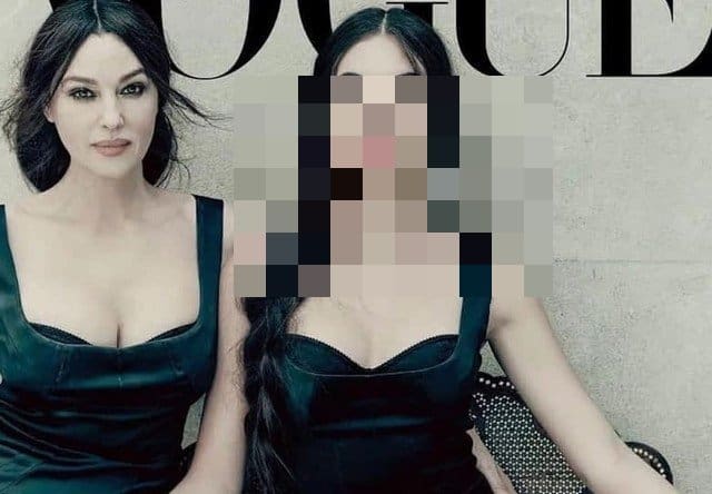 56-летняя Моника Беллуччи с своей дочерью в Vogue Italia