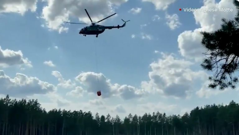 Пабрикс выразил благодарность НВС за помощь в тушении пожара в Гаркалне