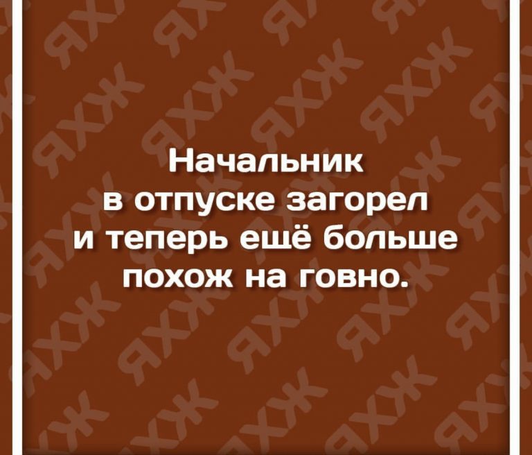Юмор за день и начальник