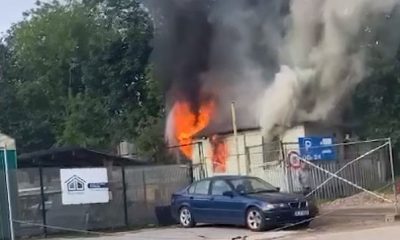 В Пардаугаве огонь за считанные минуты уничтожил жилье и место работы охранника (ВИДЕО)