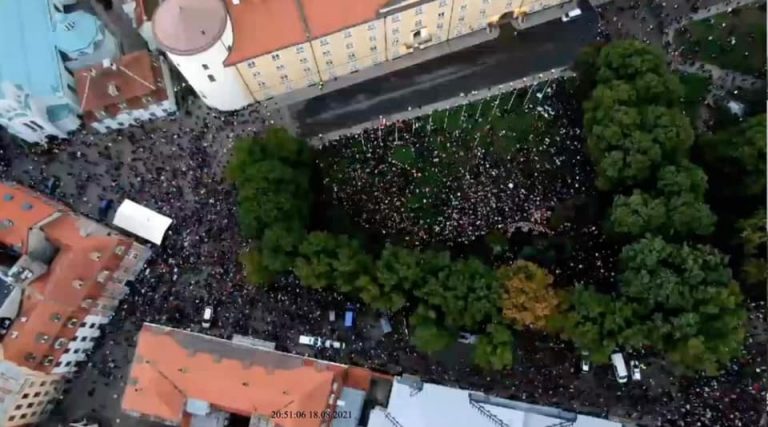 Госполиция: в акции протеста участвовало до 4000 человек, все нарушения зафиксированы