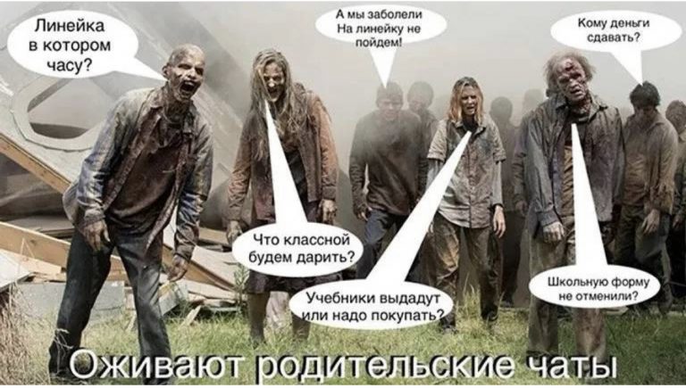 Юмор за день и родительские чаты