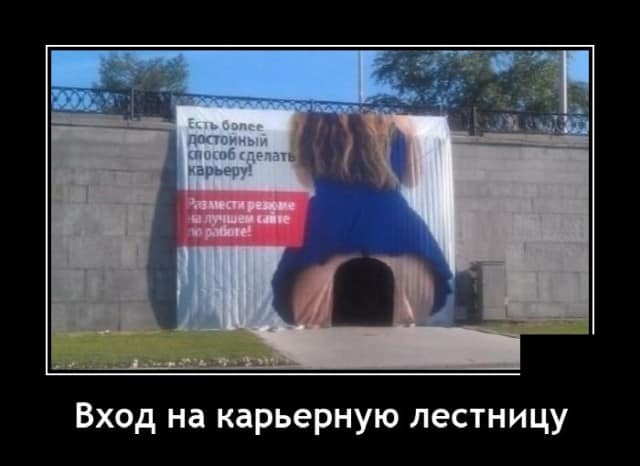 Разные, позитивные демотиваторы и карьерная лестница