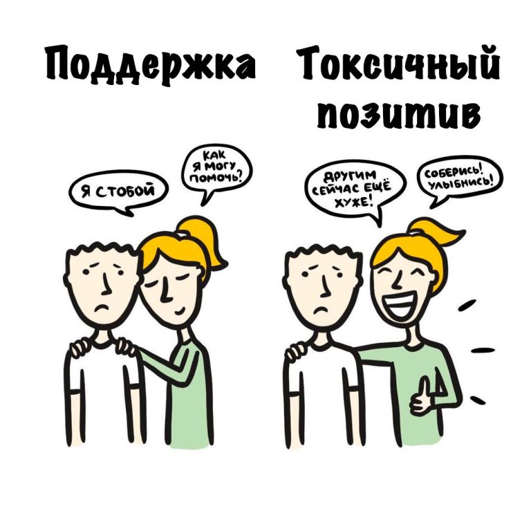 Познавательные картинки и про токсичный позитив