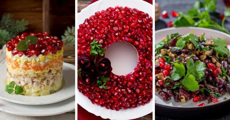 10 лучших рецептов салатов с гранатом: гармония красоты и вкусовых качеств