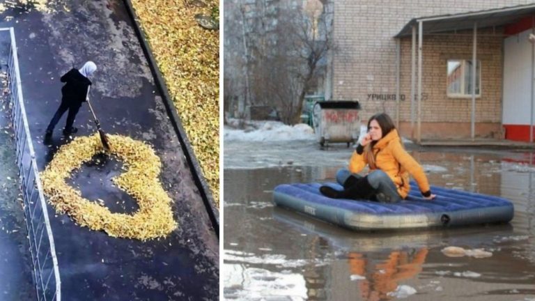 32 смешных и колоритные кадра прямиком с просторов России