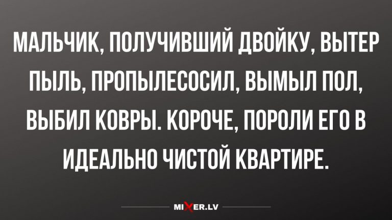 Юмор за день и чистая квартира