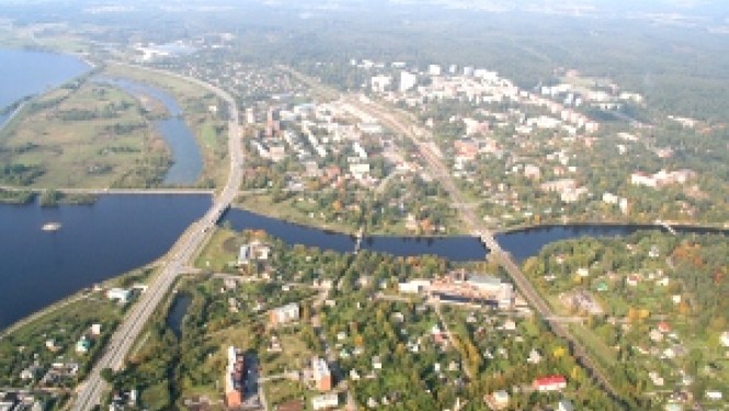 В Огре река вышла из берегов, подтоплены дома