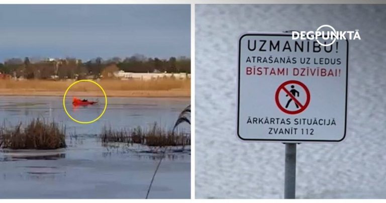 Спасательная операция на Лиелупе: один рыбак — на волоске от смерти, а другие продолжают лов