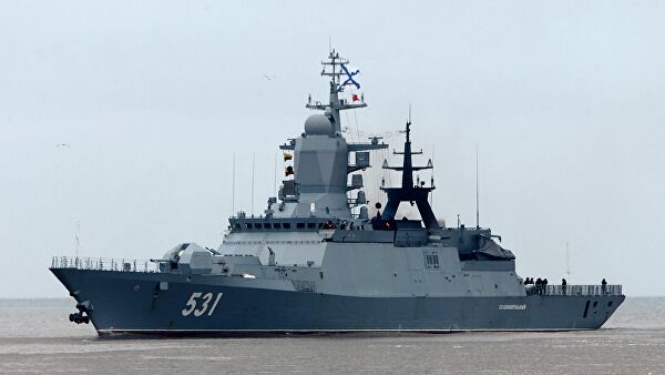 Двадцать боевых кораблей Балтфлота РФ вышли на учения в море