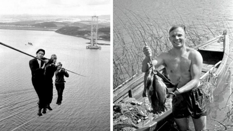 Солянка из интересных исторических фото и первый космонавт на рыбалке