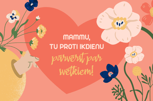 Latvijas pasts запускает акцию по отправке открыток ко Дню матери