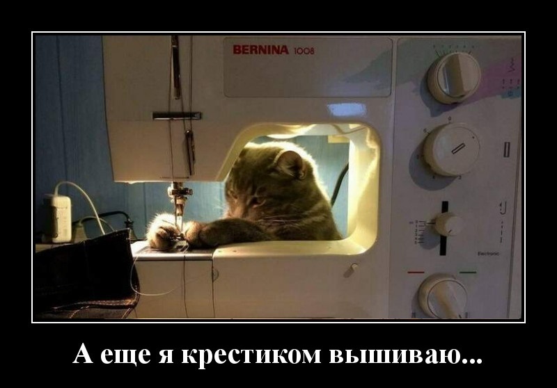 Новые демотиваторы и вышивание крестиком