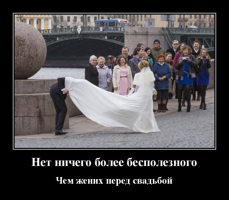 Новые демотиваторы и жених перед свадьбой
