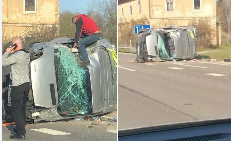 Возле ресторана «Сените» столкнулись три автомобиля