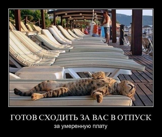 Новые демотиваторы и отпуск за умеренную плату