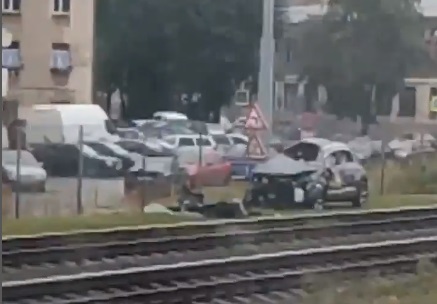 Сегодня утром произошла авария с участием автомобиля каршеринга
