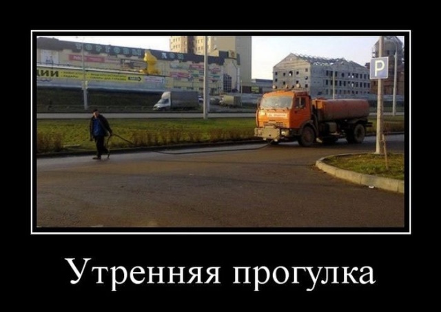 Новые демотиваторы и утренняя прогулка