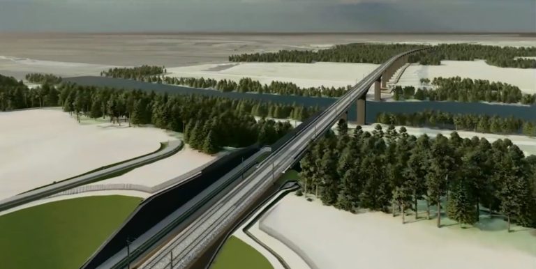 Сегодня началось строительство самого длинного Rail Baltica моста в Балтии