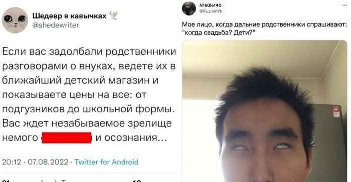 Пост шуток и мемов для тех, кому надоели родители с вопросами «Когда внуки?»