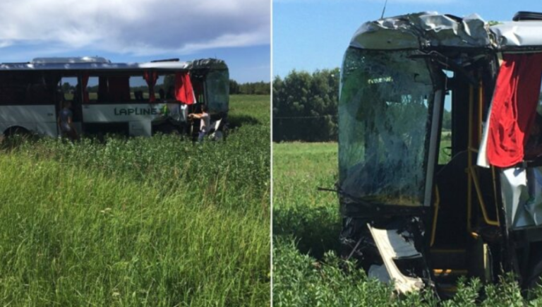 В Огрском крае потерпел аварию пассажирский автобус: есть пострадавшие