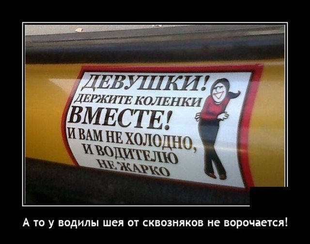 Новые демотиваторы и коленки вместе