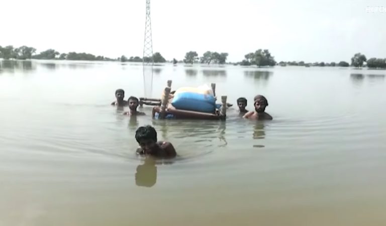 В затопленном Пакистане возникли риски вспышек заболеваний