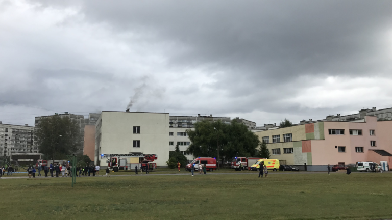 В одной из рижских школ в День знаний произошло возгорание