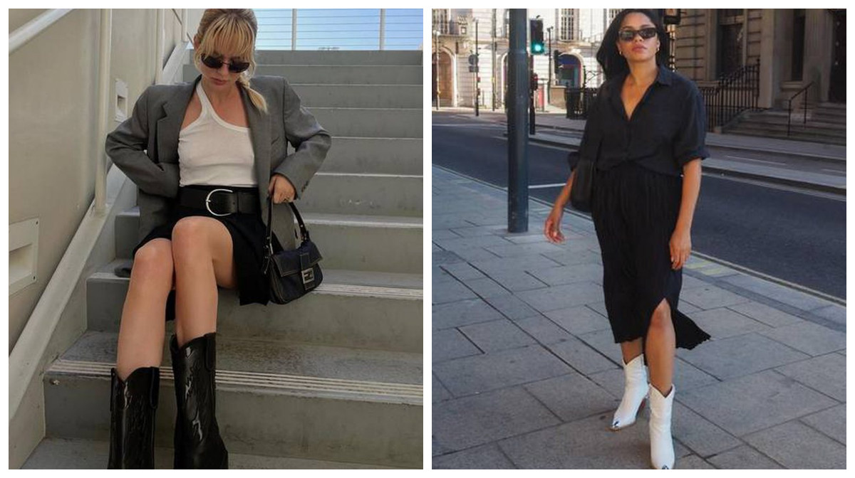 5 идей, как стильно сочетать ковбойские сапоги осенью