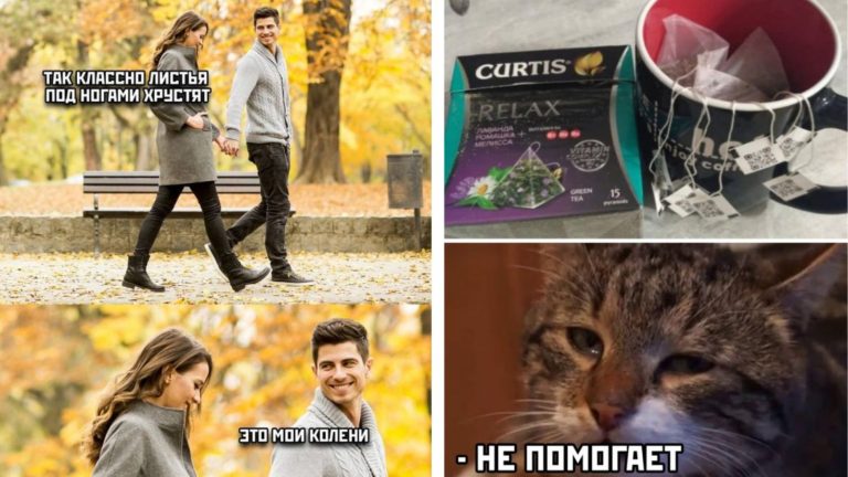 Прикольные картинки с надписями и хрустящие колени