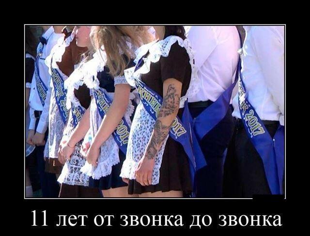 Новые демотиваторы и 11 лет от звонка до звонка