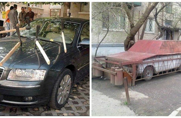 10 способов сохранить парковочное место от абсурдных до действенных