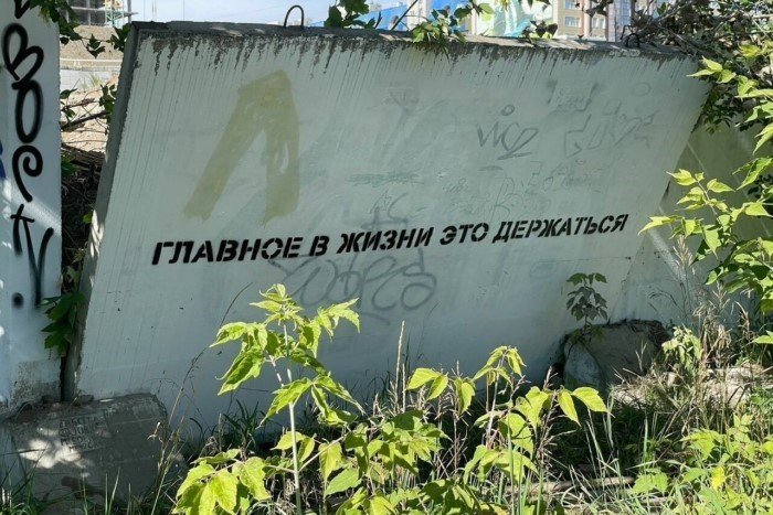 На заборе тоже всякое написаное — забавный философский вандализм