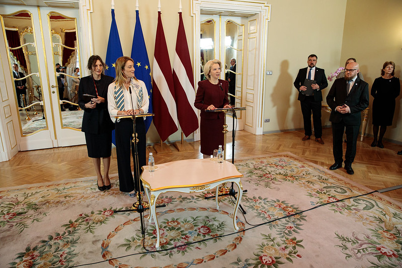 Глава Европарламента в Латвии заявила о необходимости усиления санкций против России и Белоруссии