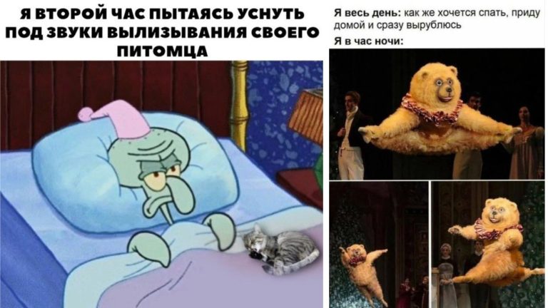 Вчера опять лег сегодня: мемы про бессонницу и не высыпание