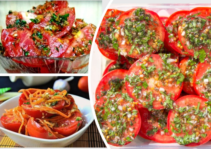 Быстрые помидоры по-корейcки: беспроигрышная закуска