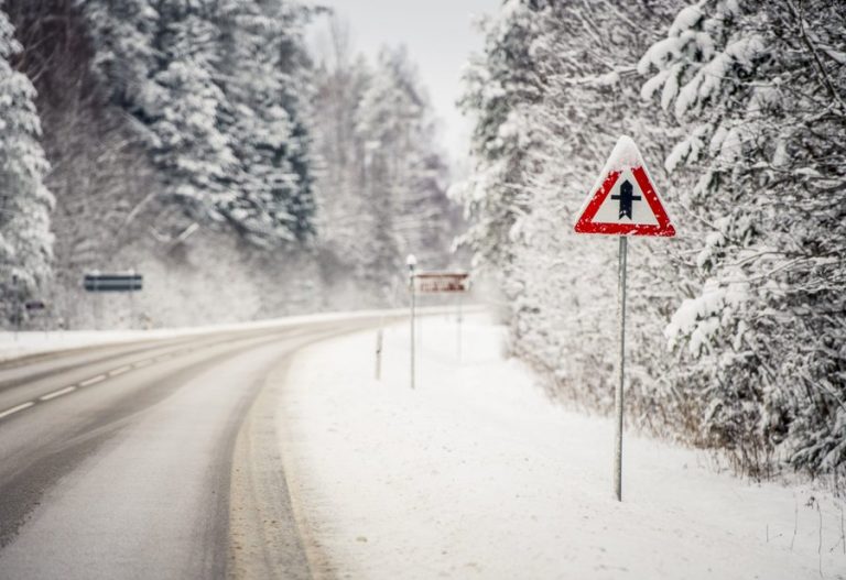 Передвижение по Латвии затруднено: дороги расчищают от снега и посыпают противоскользящими материалами