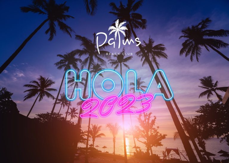 Самая необычная новогодняя вечеринка Hola 2023 и лучший зимний пляж — в Palms Beach Club!
