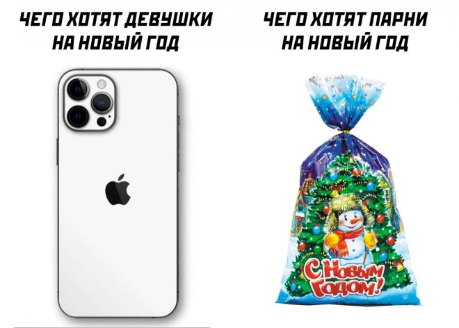 Прикольные картинки с надписями и что девушки хотят на новый год