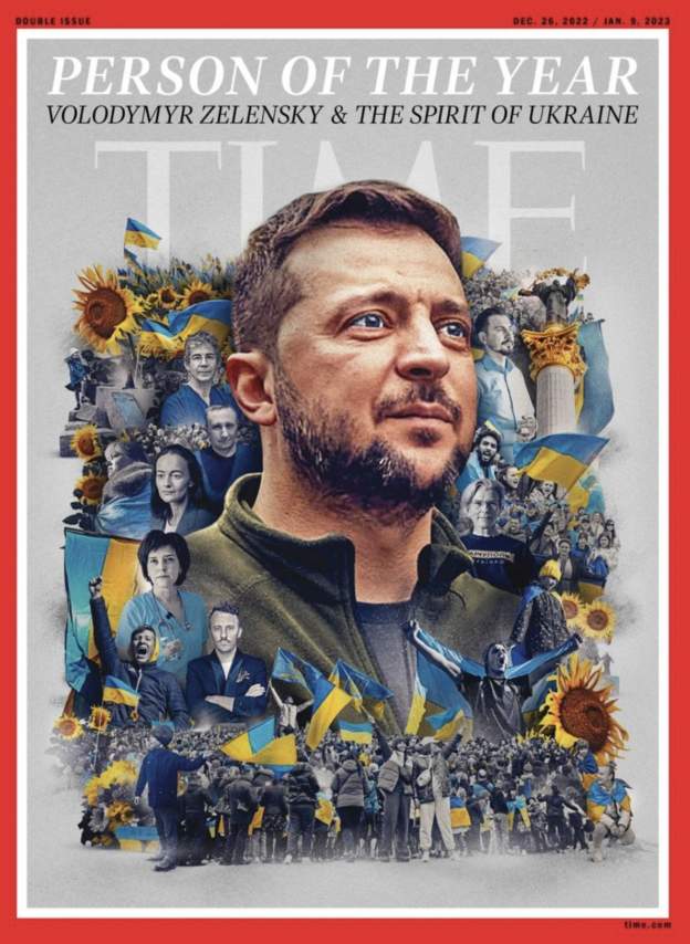 Time назвал человеком года Владимира Зеленского