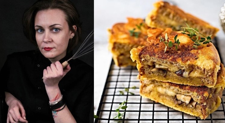 Авторские рецепты Каруны. Французские тосты с грибами