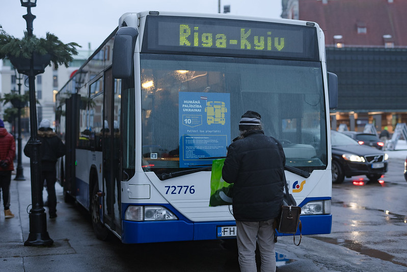 Во вторник десять подаренных Ригой автобусов отправятся в Киев