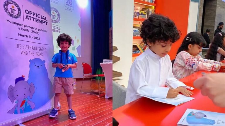4-летний мальчик из ОАЭ стал самым молодым издаваемым писателем в мире
