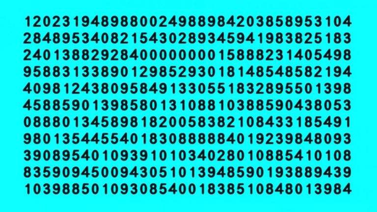 Если среди этих чисел вы найдете семь, ваш IQ равен 140+