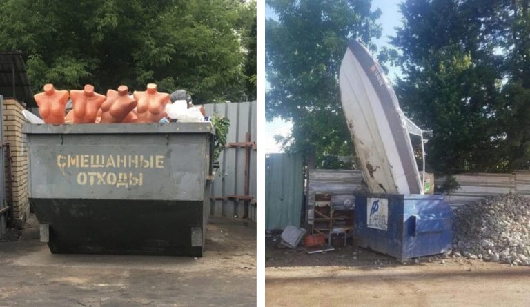 От моторной лодки до свадебных фотографий: находки из мусорного бака